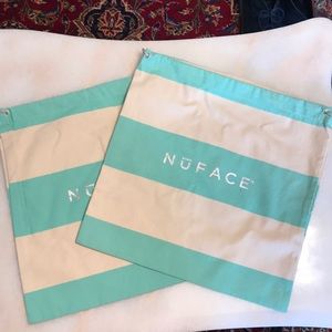 NuFace canvas duster bags. Set of 2